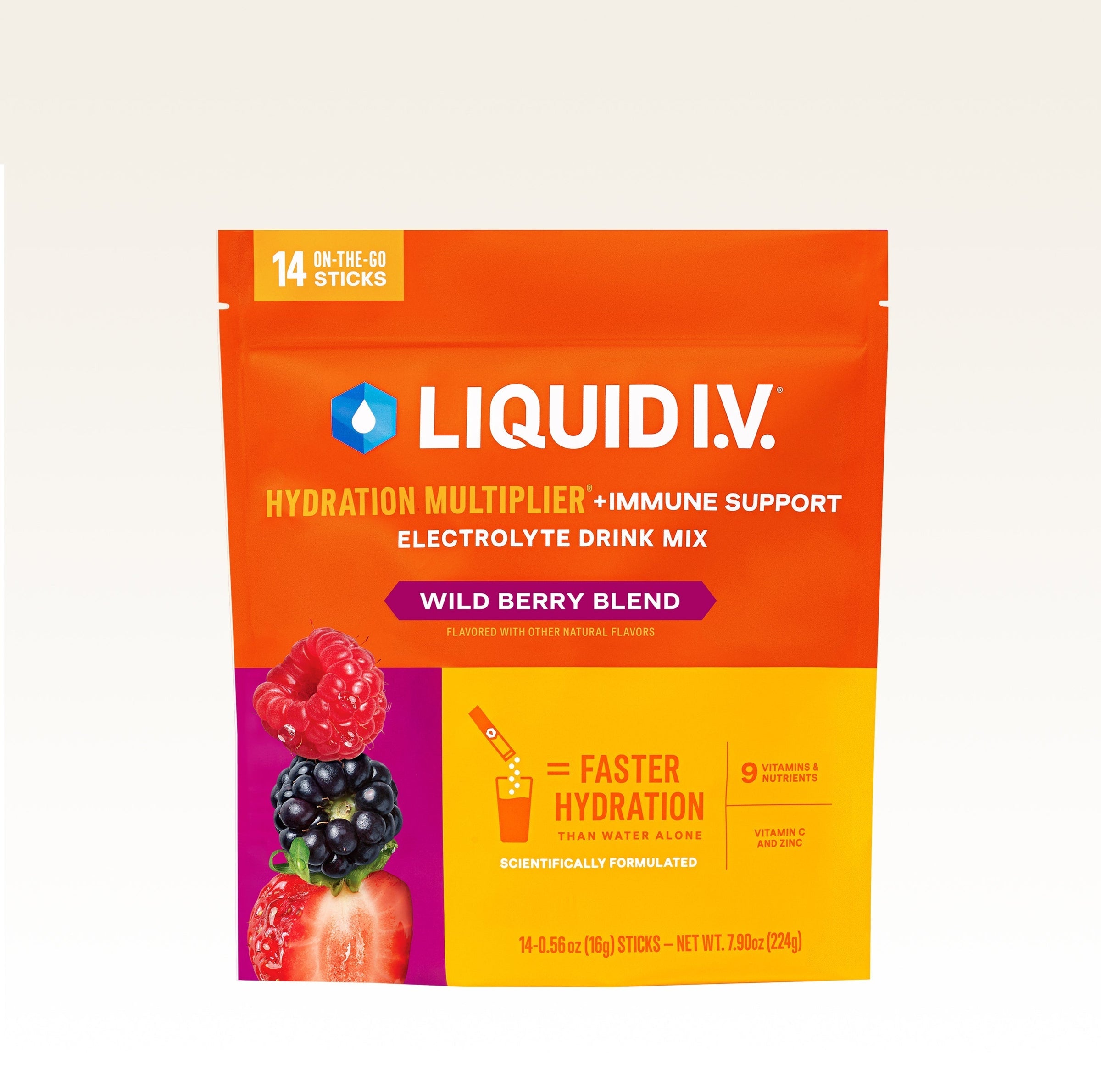 Wild Berry Blend Hydration Multiplier® +Immune Support - Wellness Mix