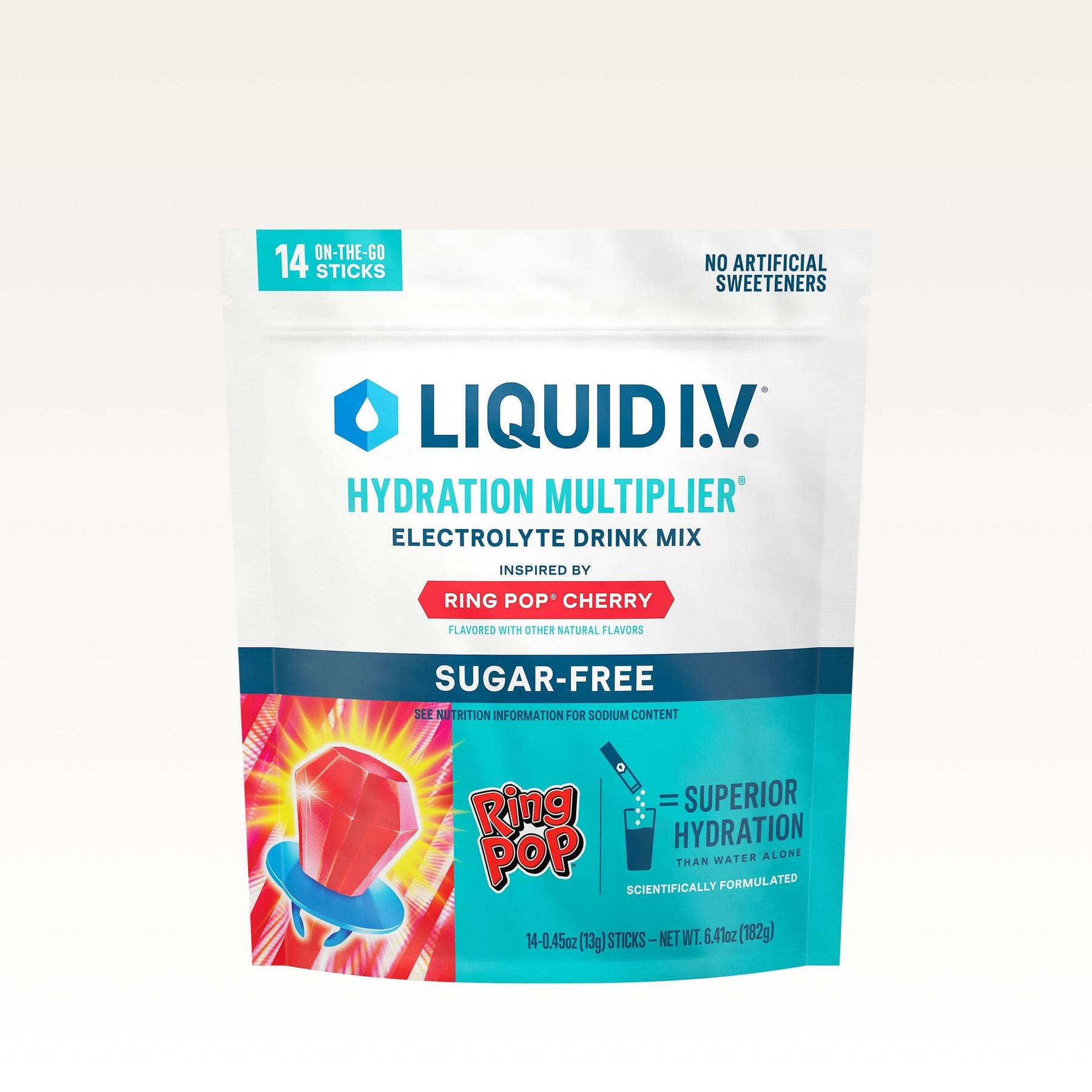Ring Pop® Cherry Hydration Multiplier® Sugar-Free - Simple Sip