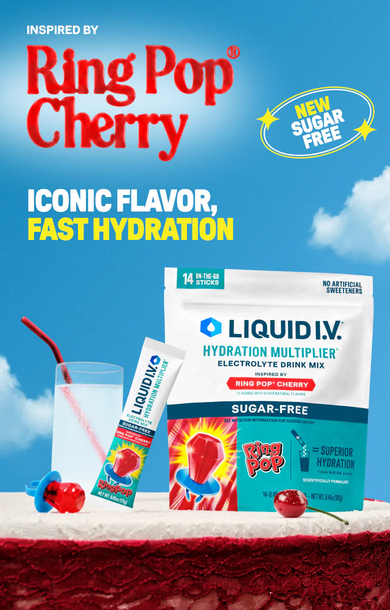Ring Pop® Cherry Hydration Multiplier® Sugar-Free - Simple Sip
